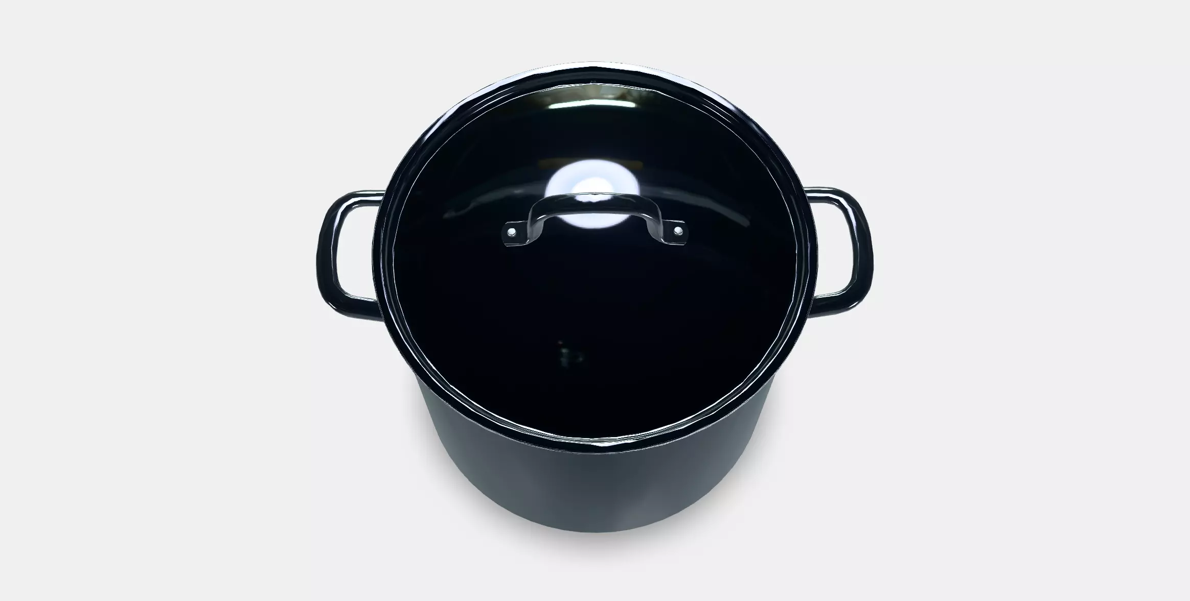 IKEA 365 Pot with lid Low-poly 3D model_0