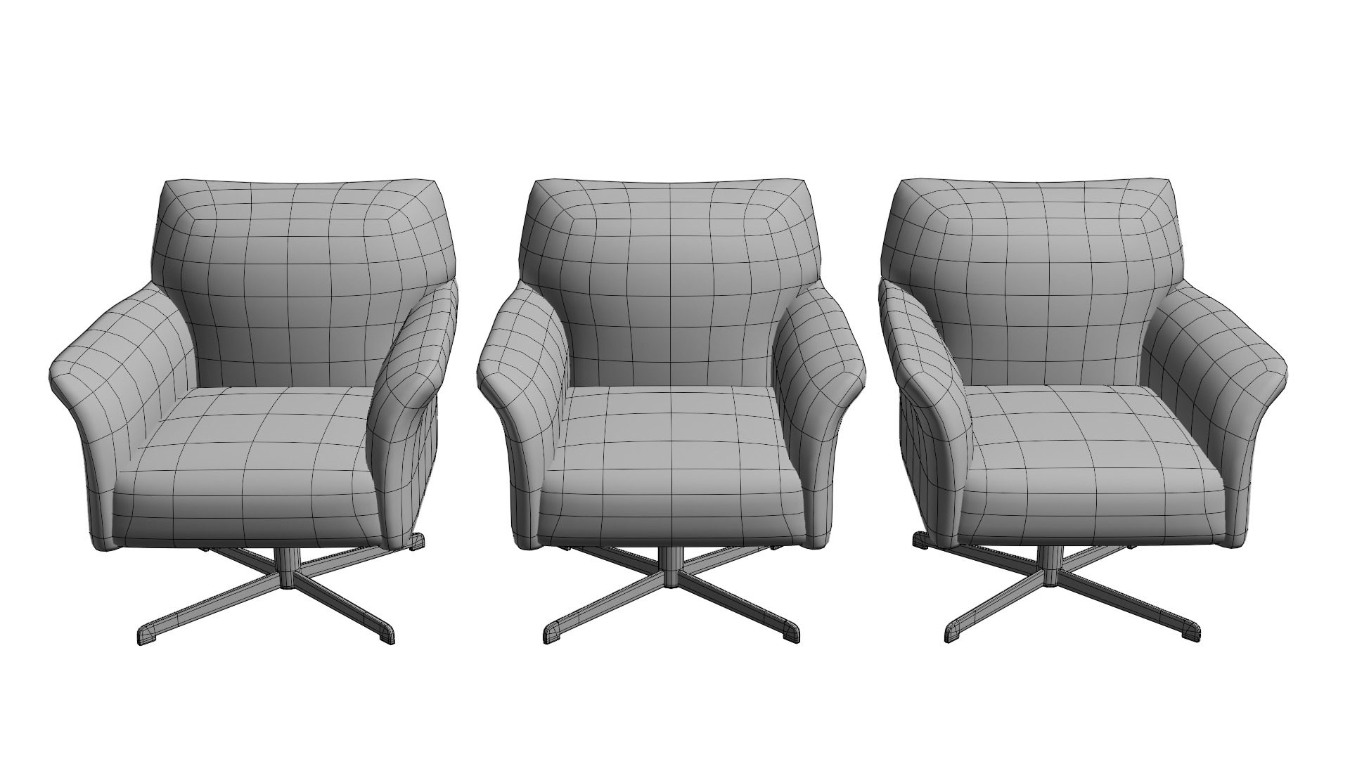 Perno Swivel Chair-Blender Model 3D model_4