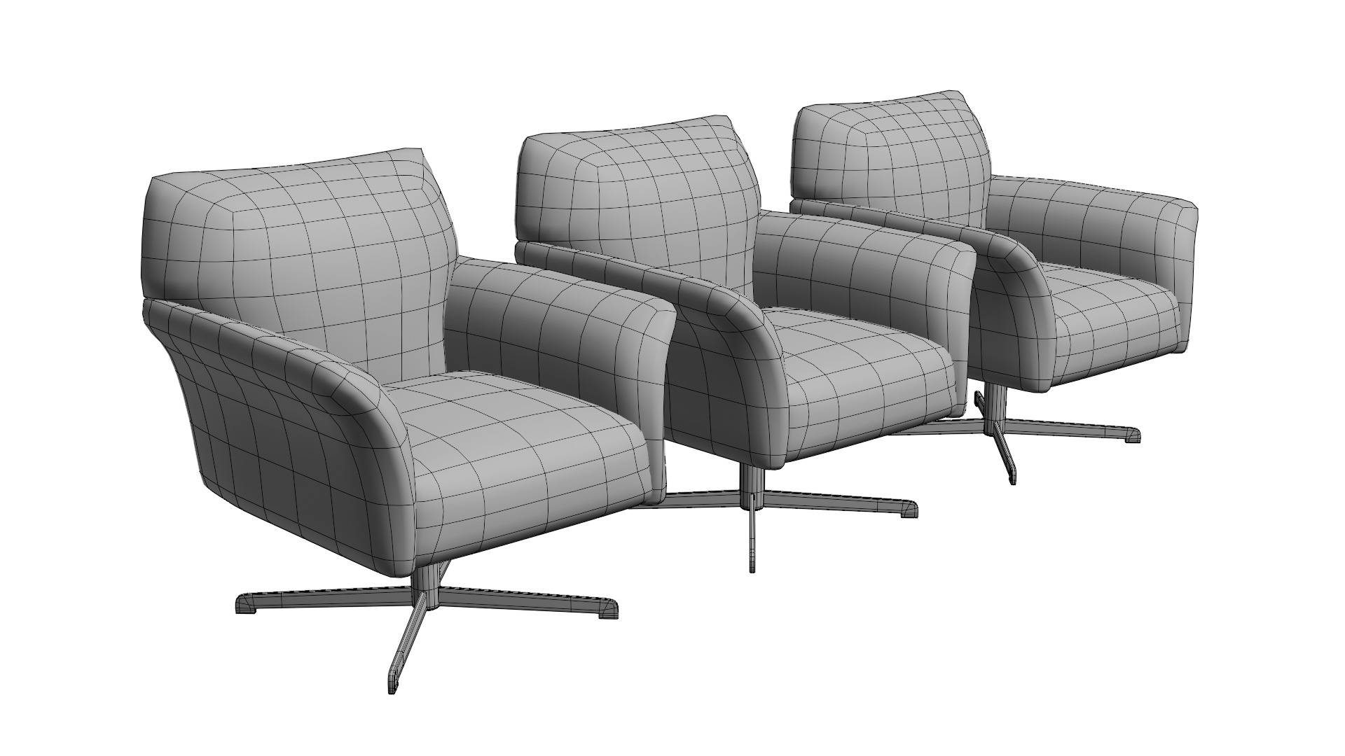 Perno Swivel Chair-Blender Model 3D model_5