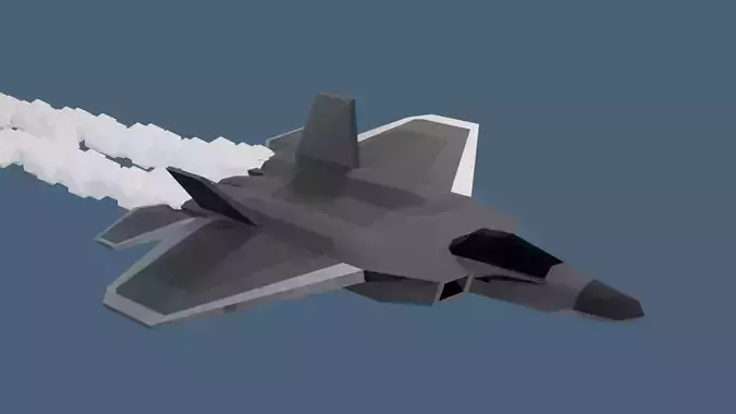 F22 inspired Fighter Jet 3D print model