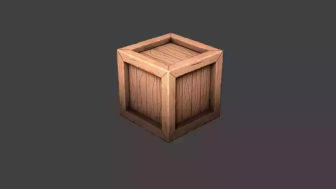 Wooden Box Stylized