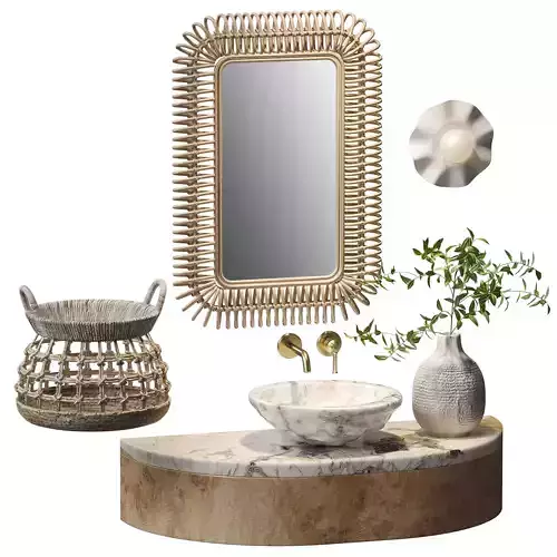 Eco-style bathroom set