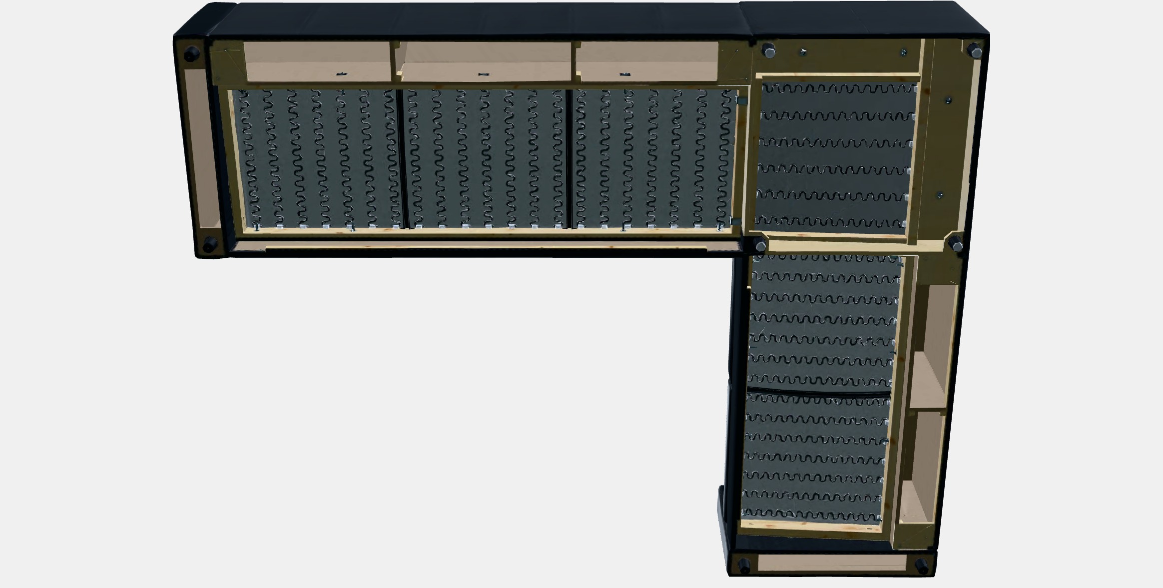 VIMLE Corner sofa 5-seat 1 Low-poly 3D model_8