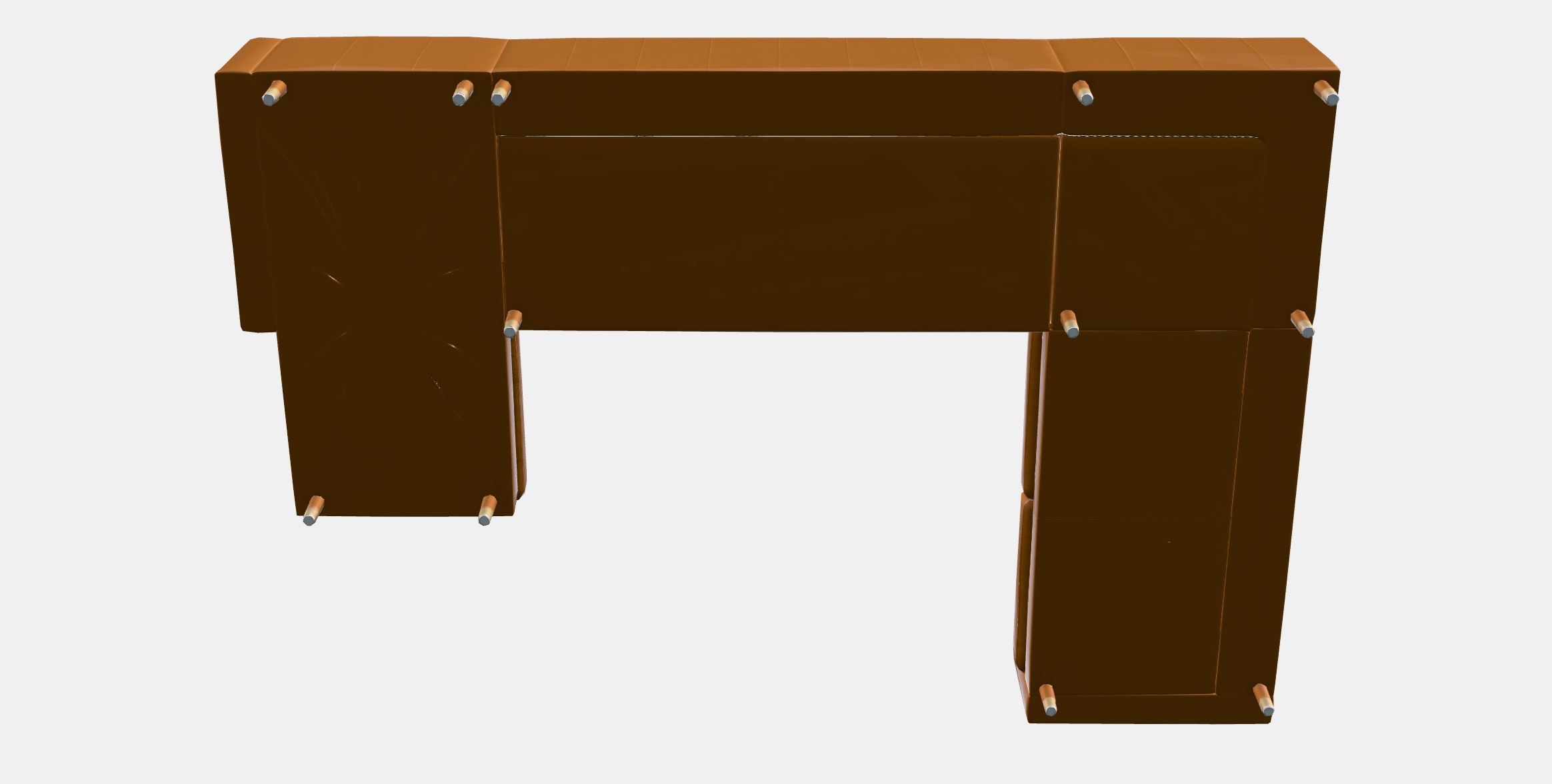 LANDSKRONA Corner sofa 6-seat 1 Low-poly 3D model_7