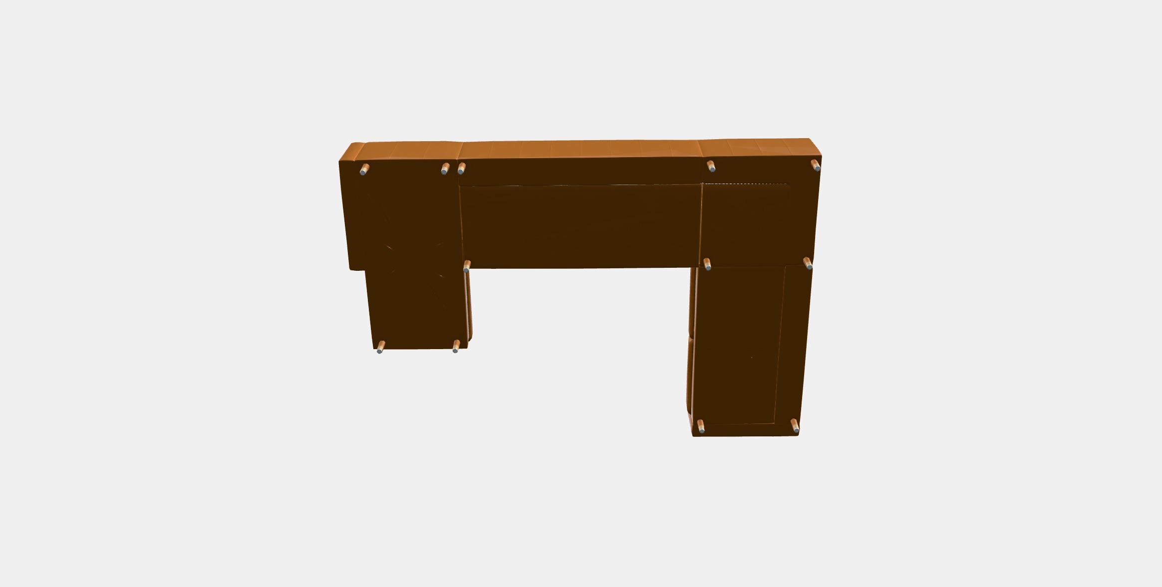 LANDSKRONA Corner sofa 6-seat 1 Low-poly 3D model_6
