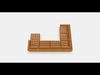 LANDSKRONA Corner sofa 6-seat 1 Low-poly 3D model_1