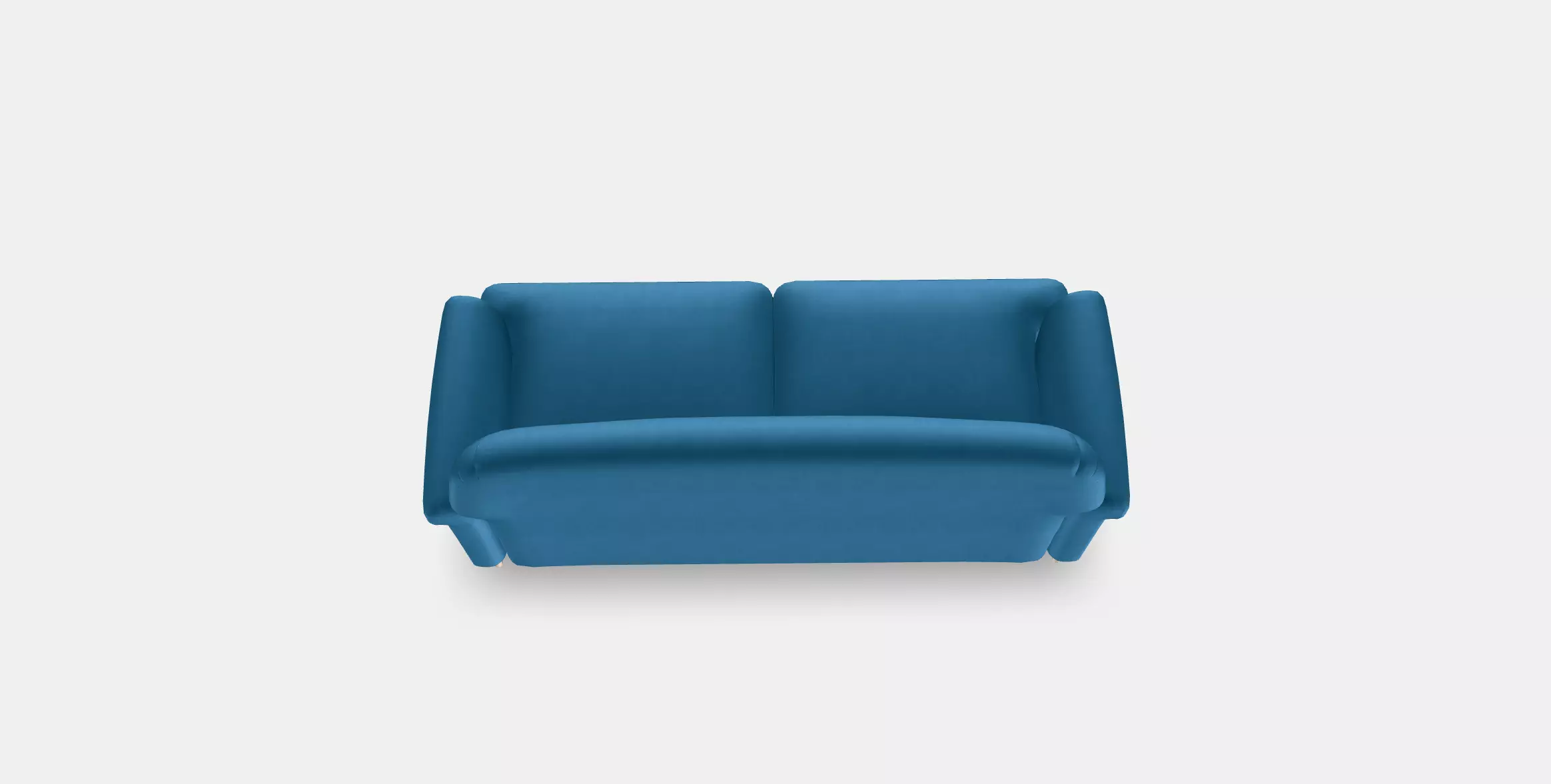 ESSEBODA 3-seat sofa Low-poly 3D model_0