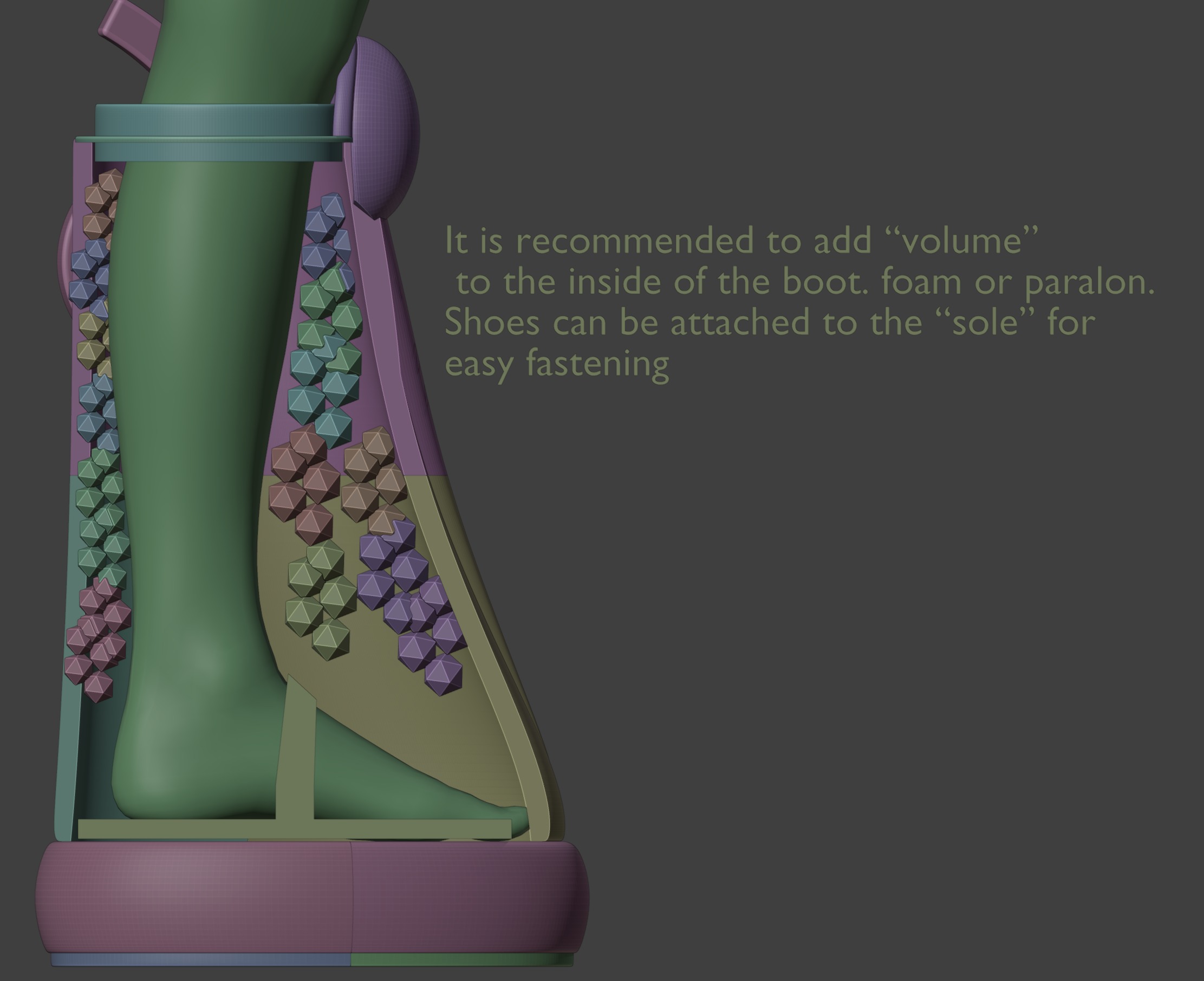 ONE PIECE Roronoa Zoro  DOM boots EGGHEAD COSPLAY 3D PRINT MODEL 3D print model_11