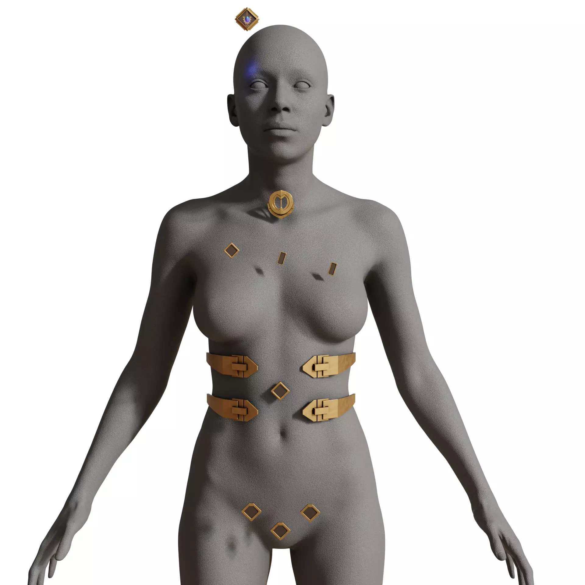 ENFORCER CAITLYN BASIC ACCESSORIES - ARCANE SEASON 2 3D print model_0