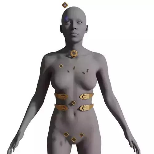 ENFORCER CAITLYN BASIC ACCESSORIES - ARCANE SEASON 2 3D print model