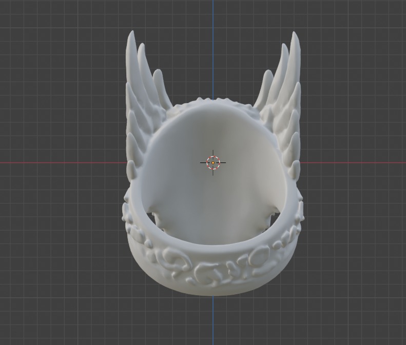 EAGLE RING SCULPTURE BLENDER MODEL Free 3D print model_4