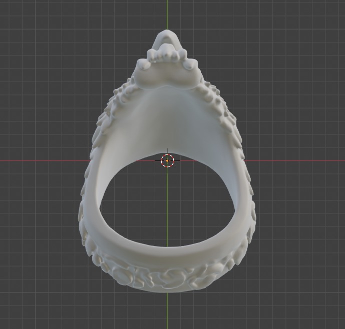 EAGLE RING SCULPTURE BLENDER MODEL Free 3D print model_3