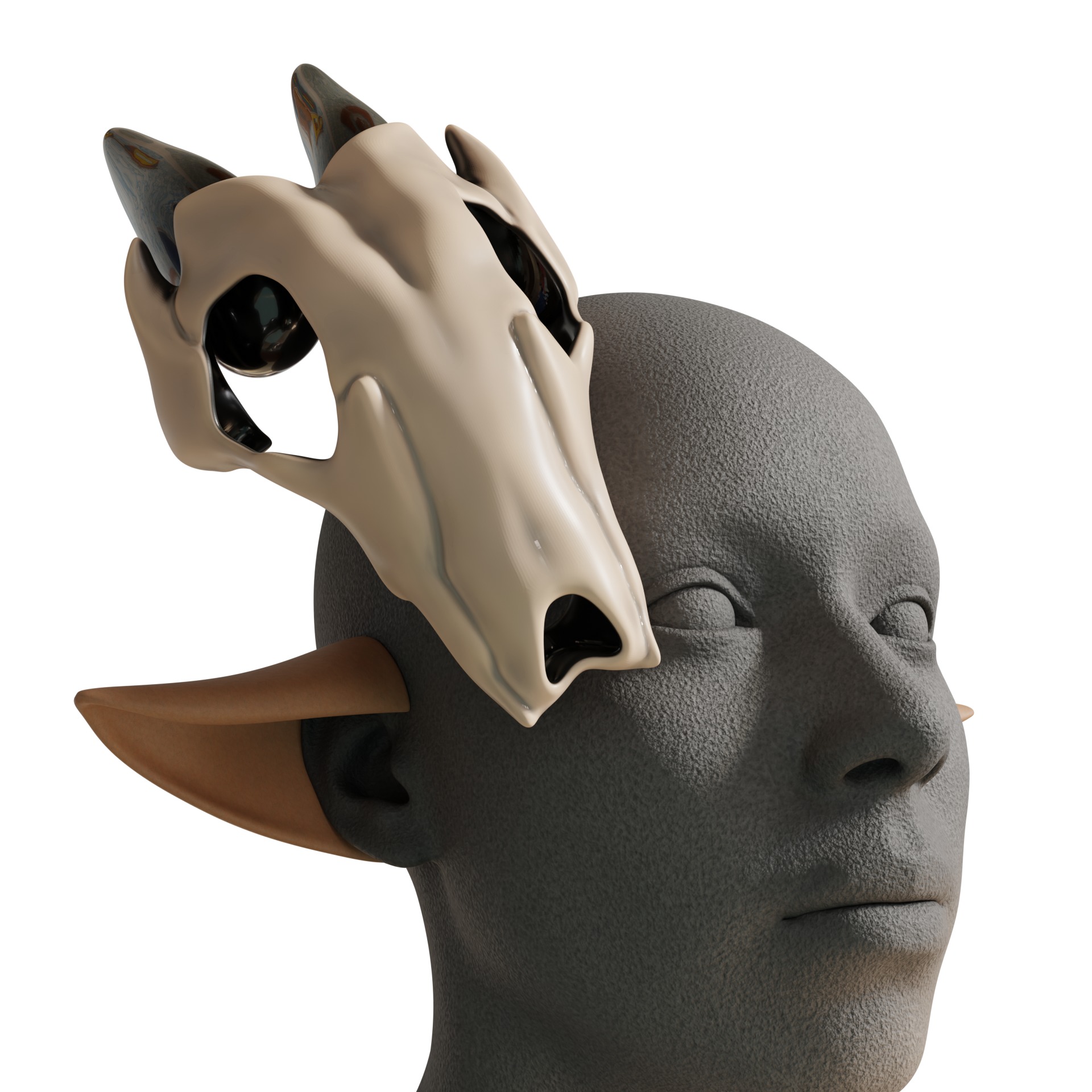 Iansan cosplay props kit skull 3D print model_18