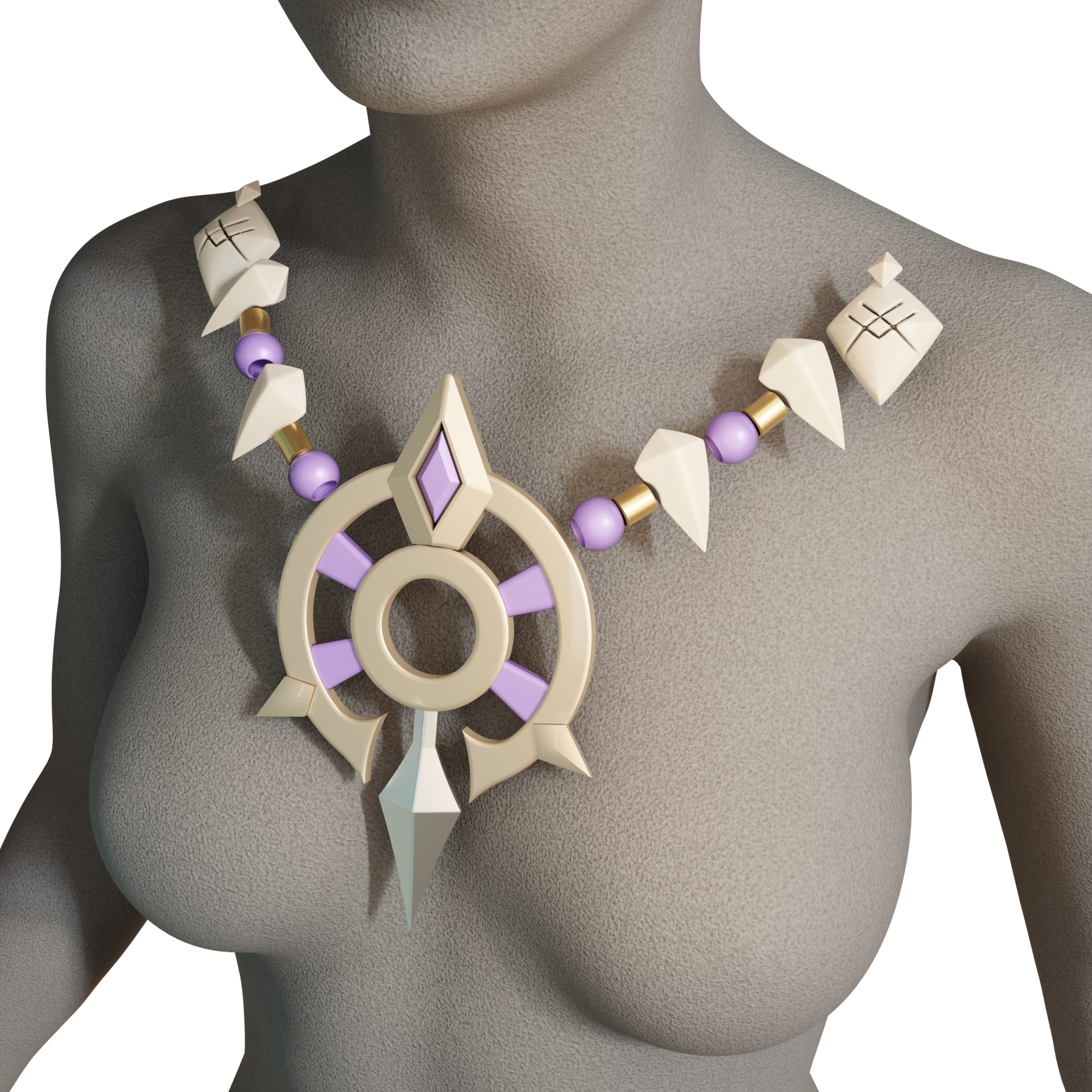 Iansan cosplay props kit skull 3D print model_5