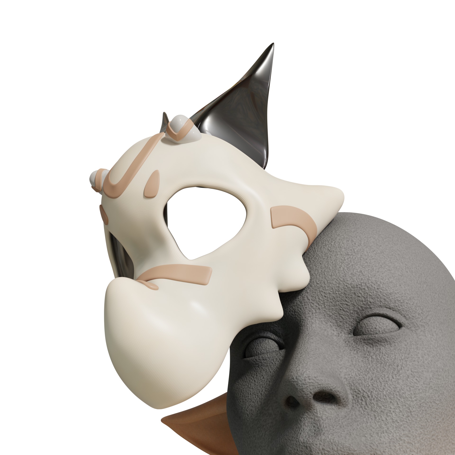 Iansan cosplay props kit skull 3D print model_13