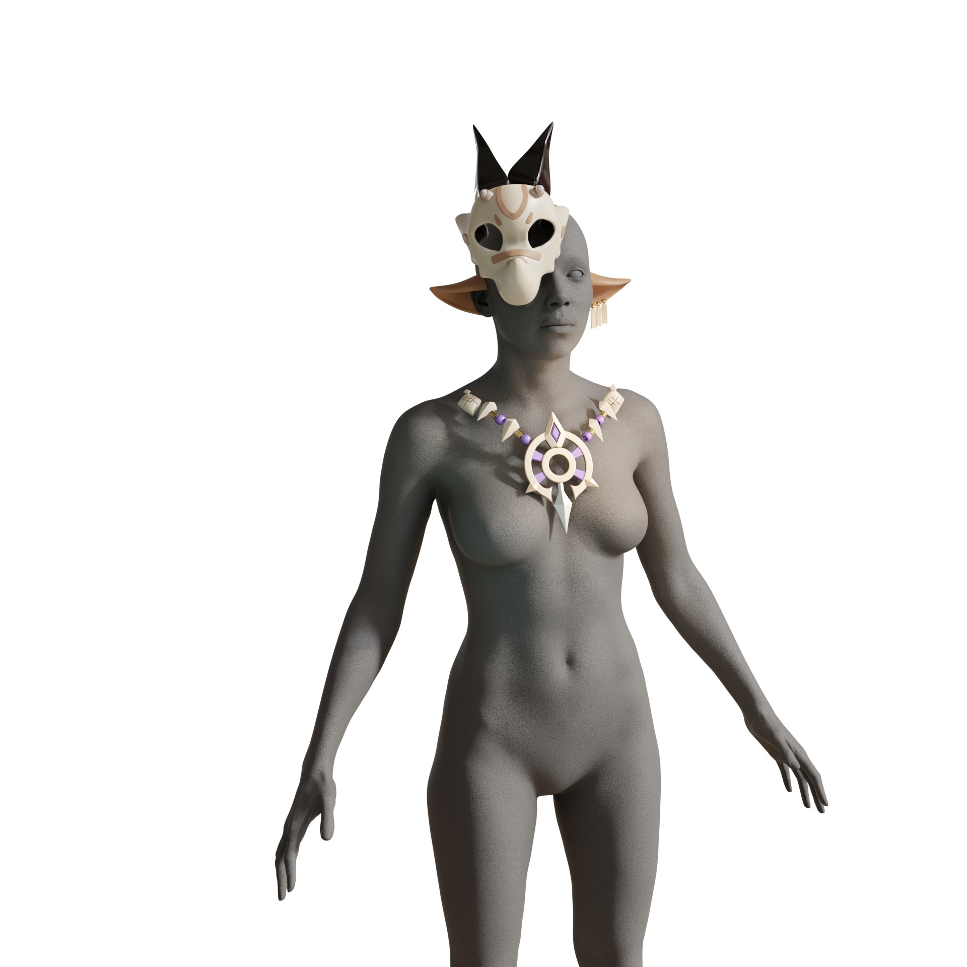 Iansan cosplay props kit skull 3D print model_11