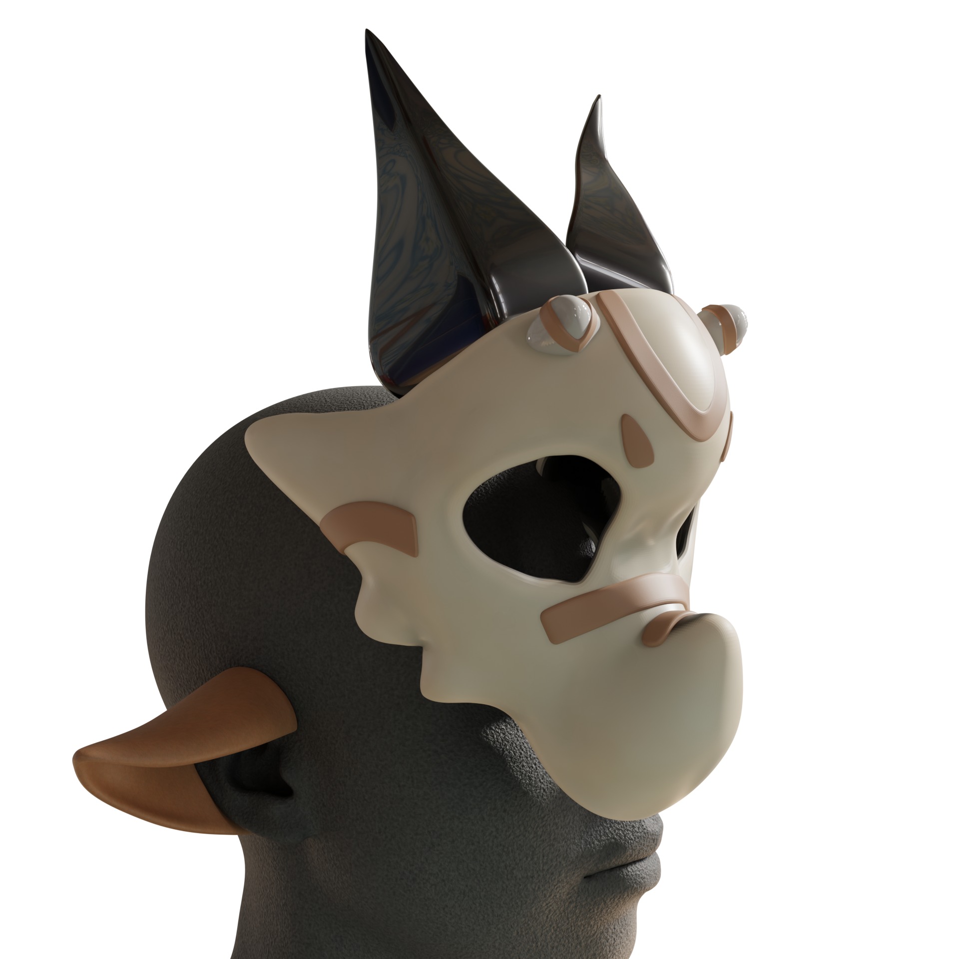 Iansan cosplay props kit skull 3D print model_12