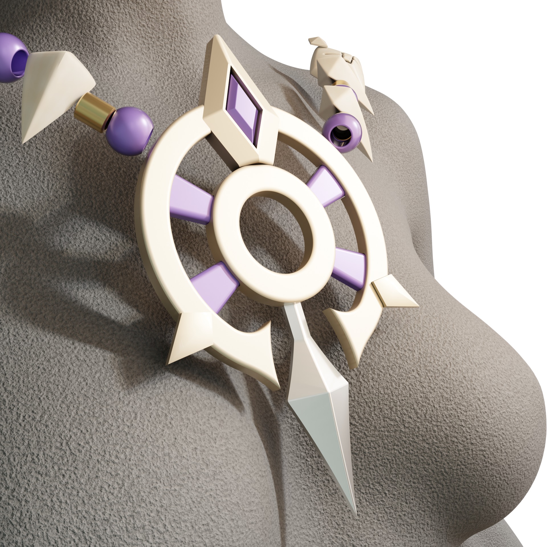 Iansan cosplay props kit skull 3D print model_2