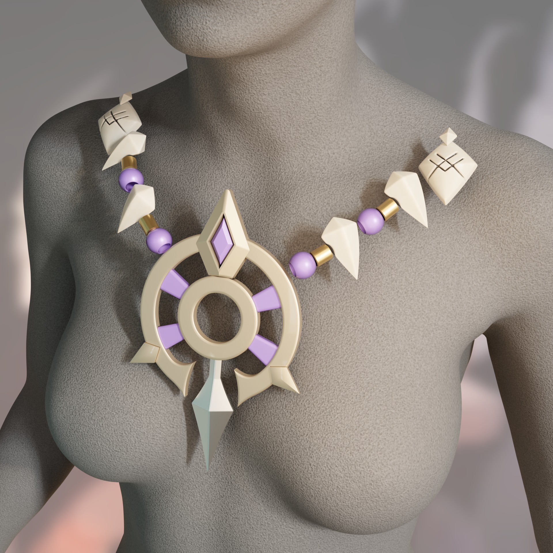 Iansan cosplay props kit skull 3D print model_10