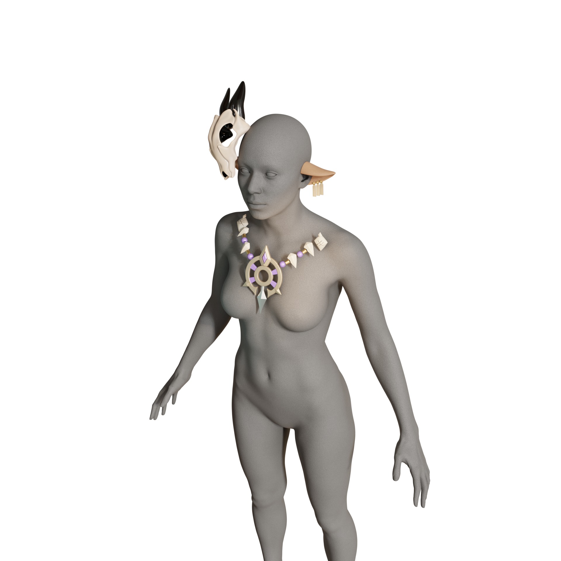 Iansan cosplay props kit skull 3D print model_1