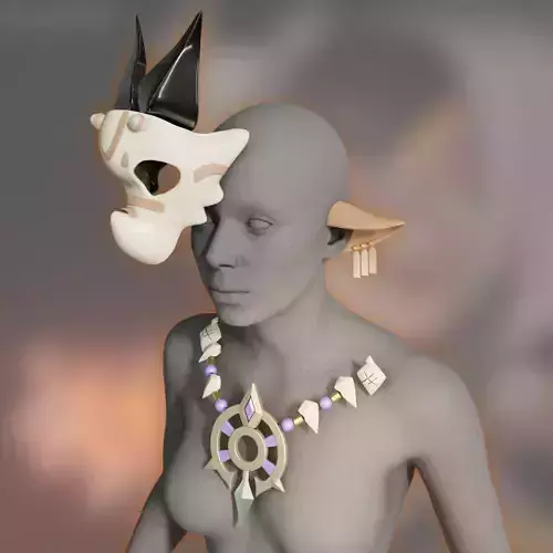 Iansan cosplay props kit skull 3D print model