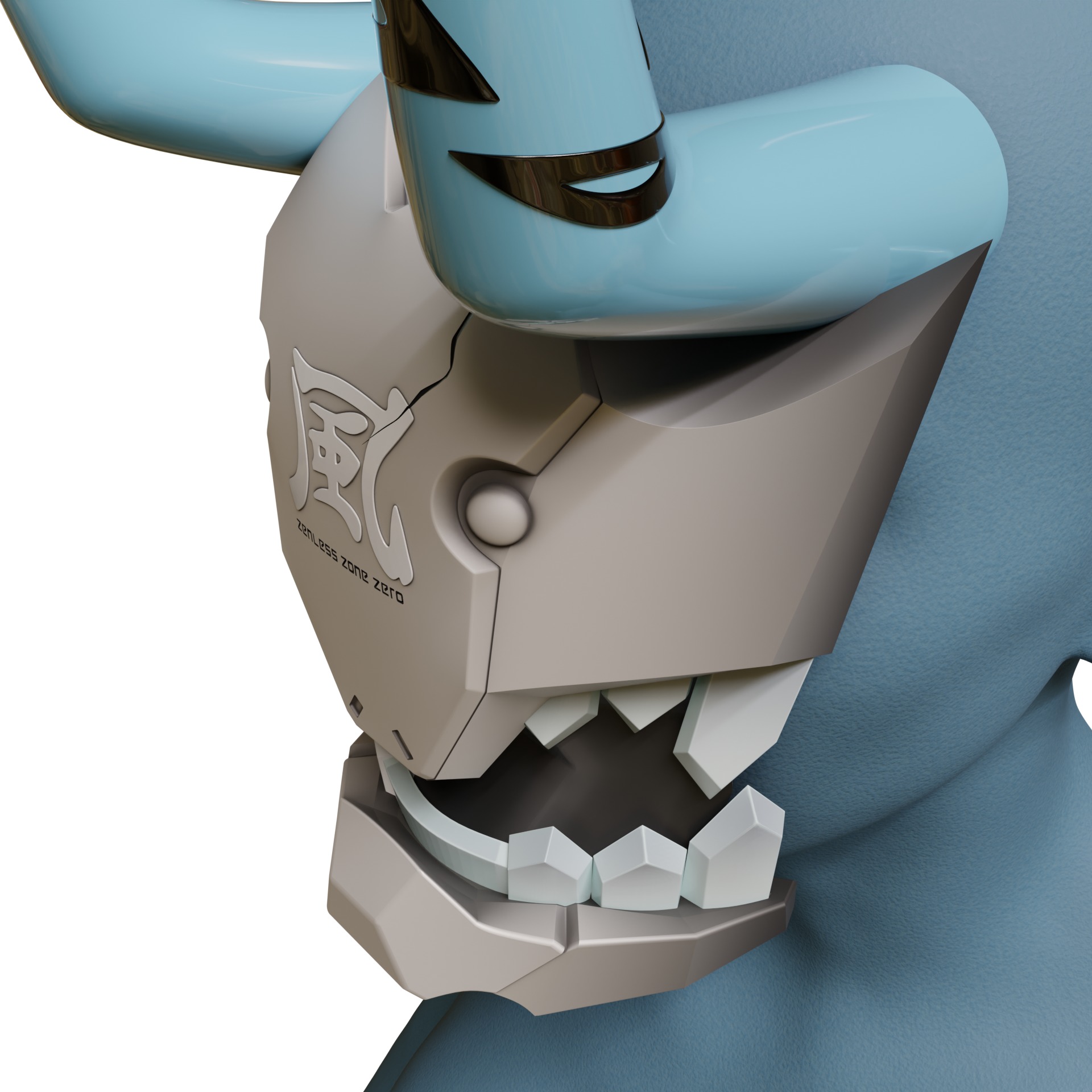 mask horns accessories Shackles SOUKAKU COSPLAY 3D print model_20