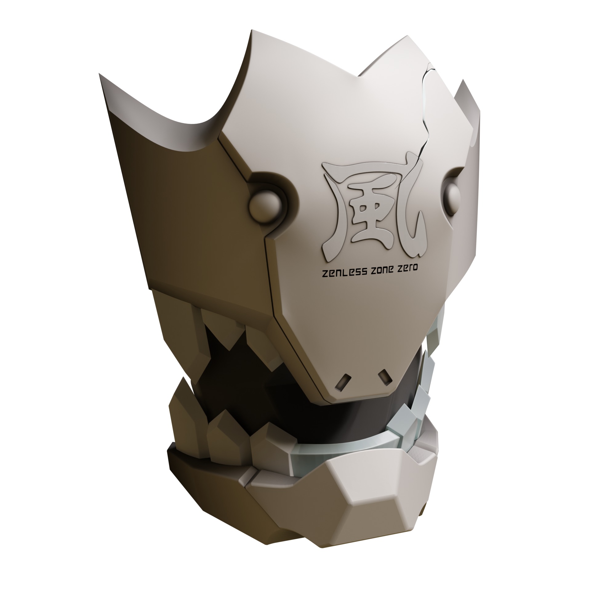 mask horns accessories Shackles SOUKAKU COSPLAY 3D print model_11