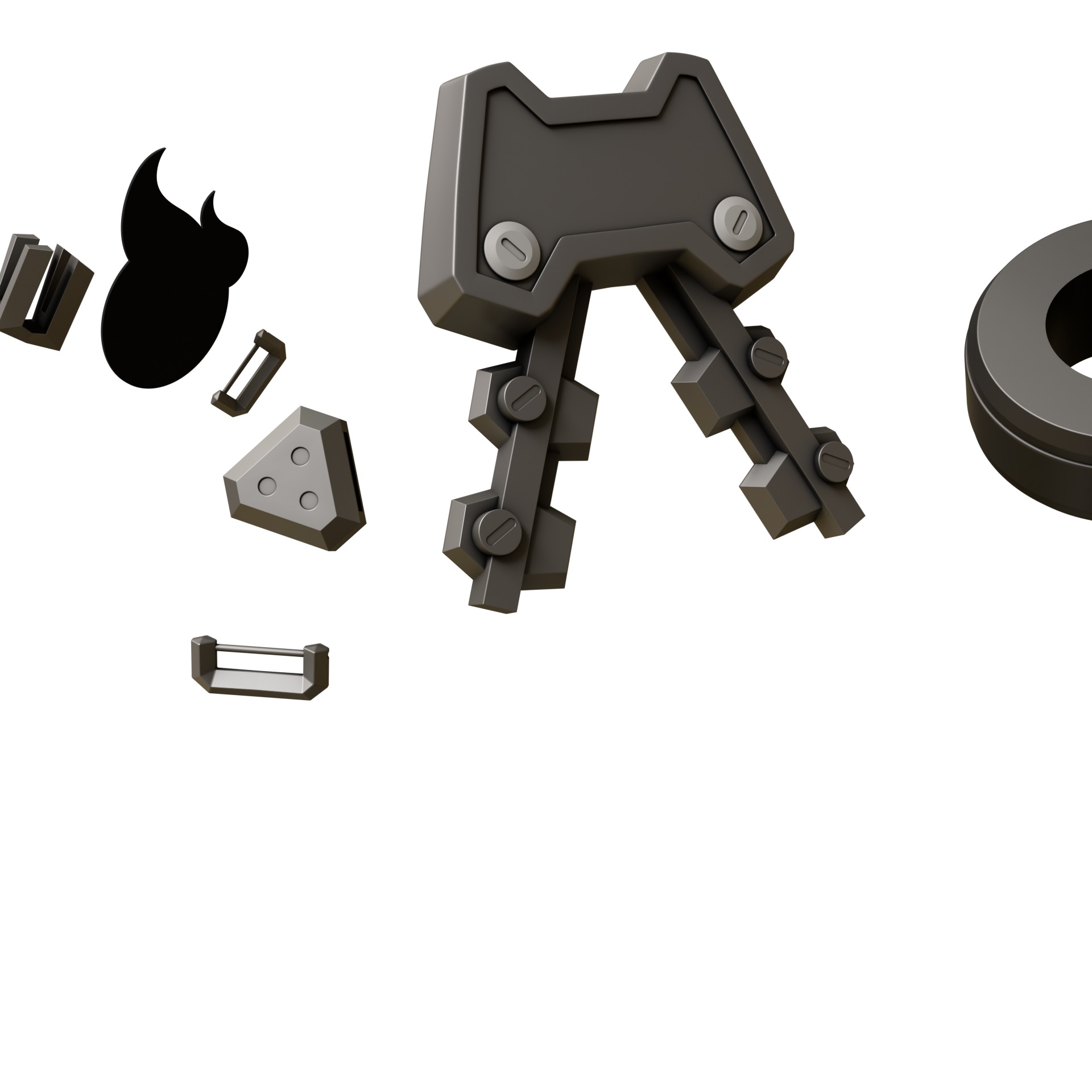 mask horns accessories Shackles SOUKAKU COSPLAY 3D print model_29