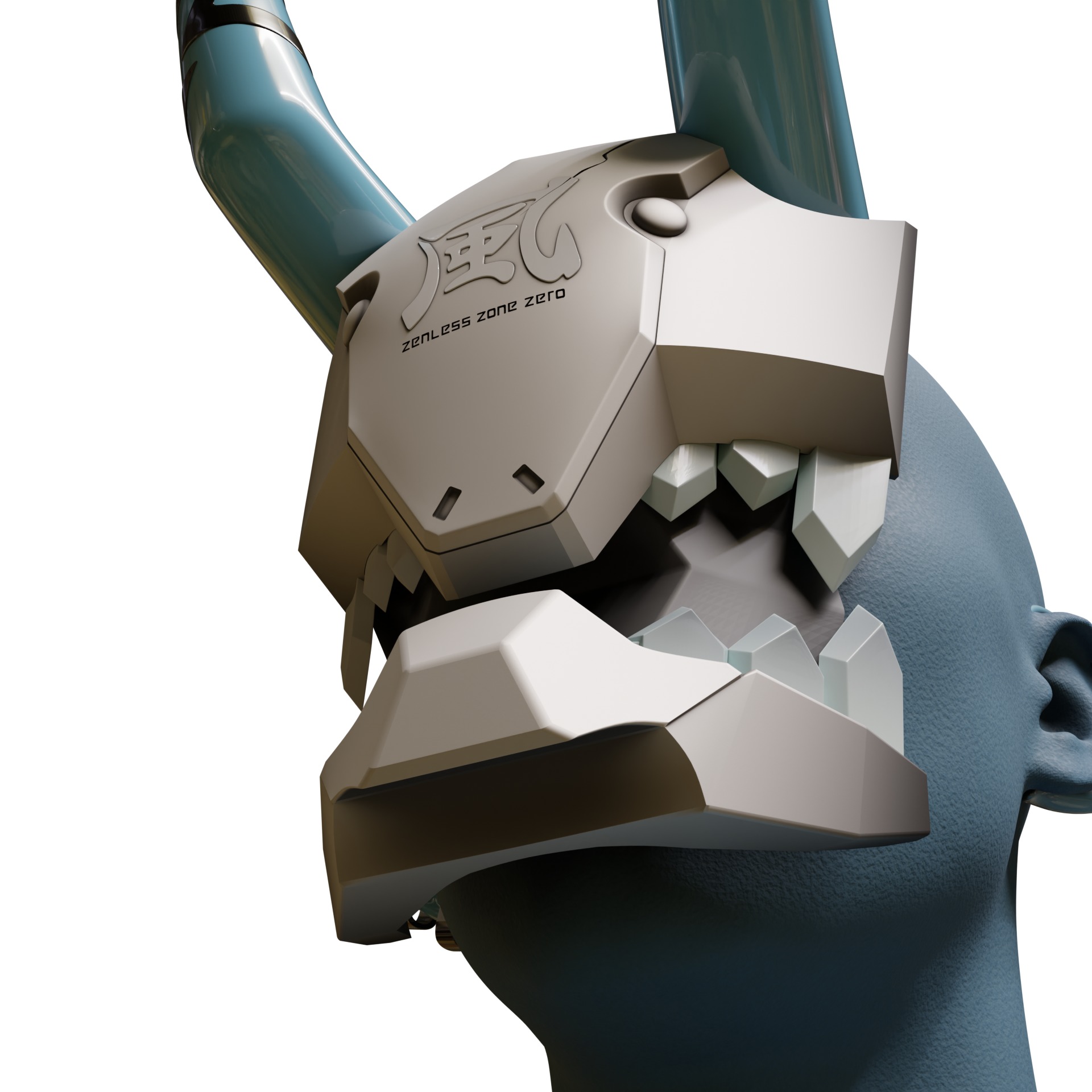 mask horns accessories Shackles SOUKAKU COSPLAY 3D print model_18