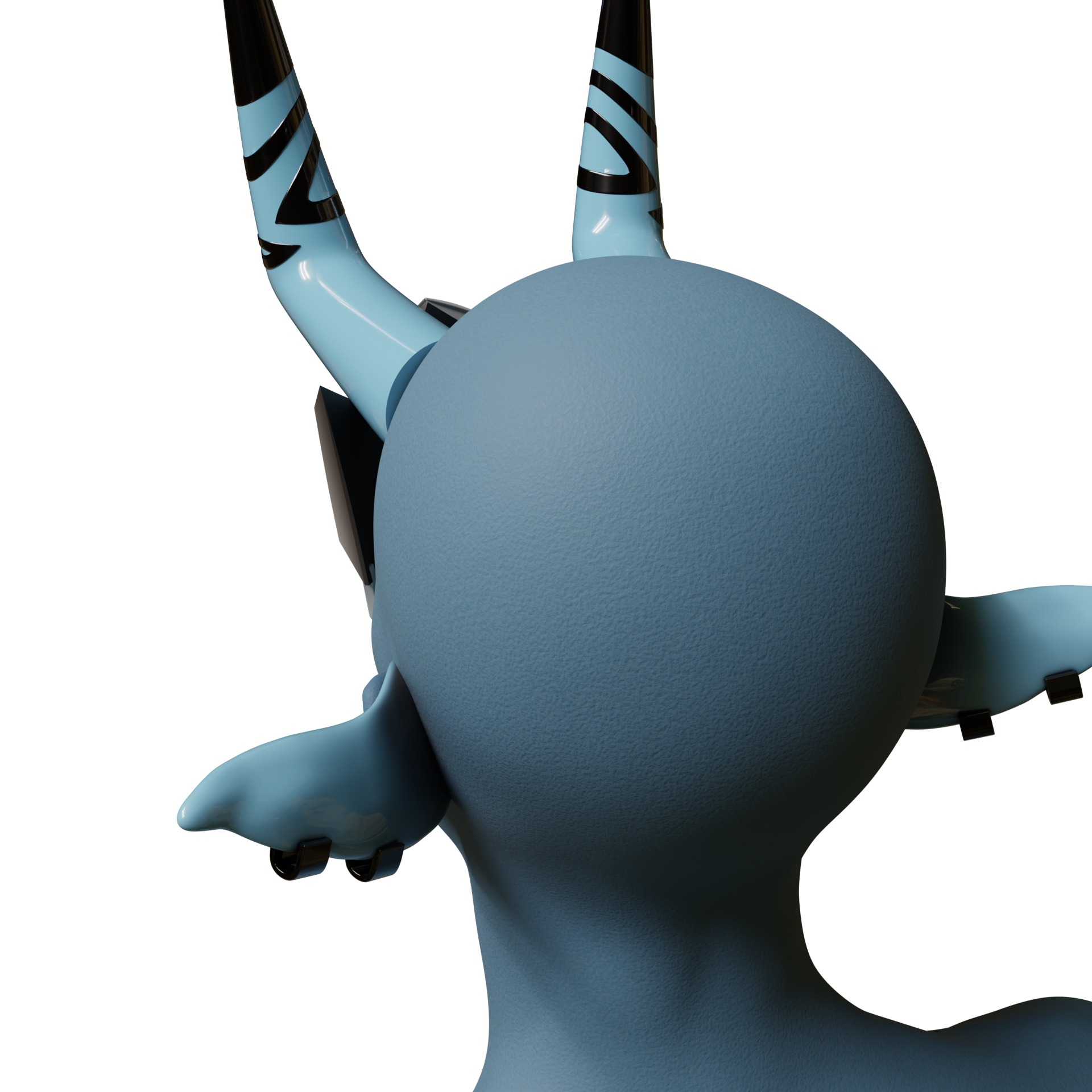 mask horns accessories Shackles SOUKAKU COSPLAY 3D print model_16