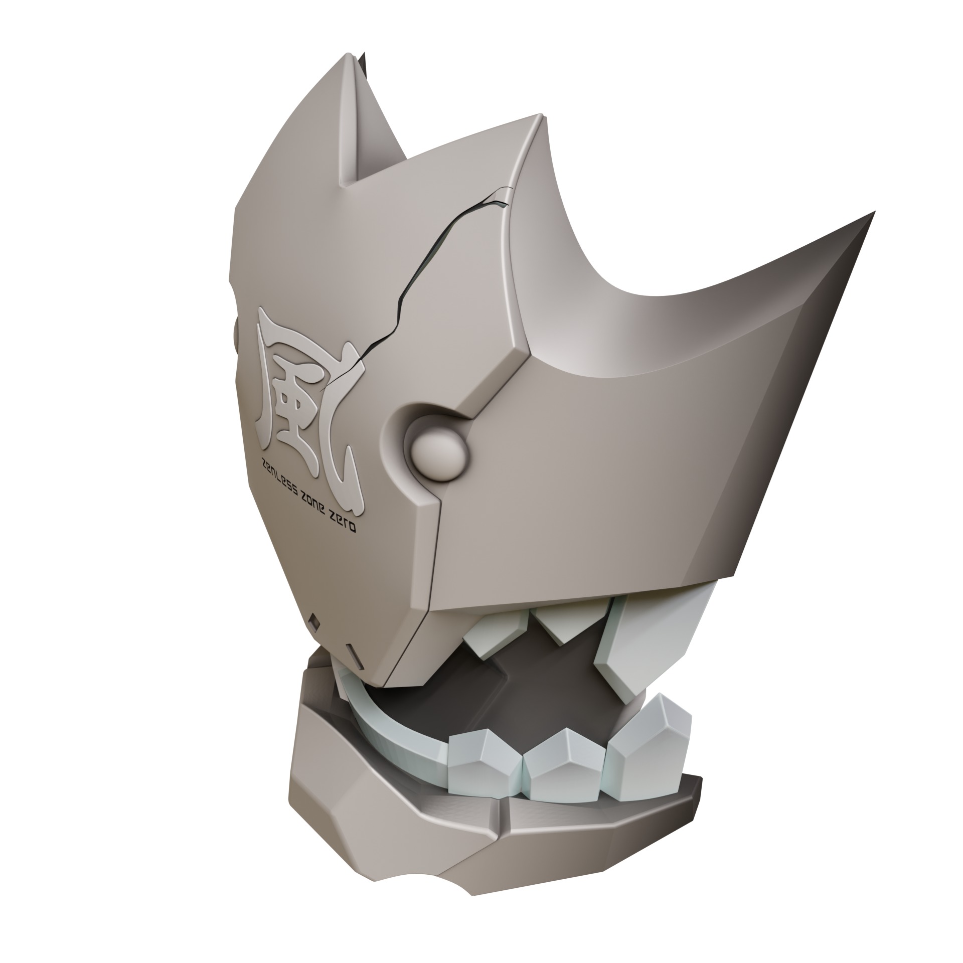 mask horns accessories Shackles SOUKAKU COSPLAY 3D print model_9