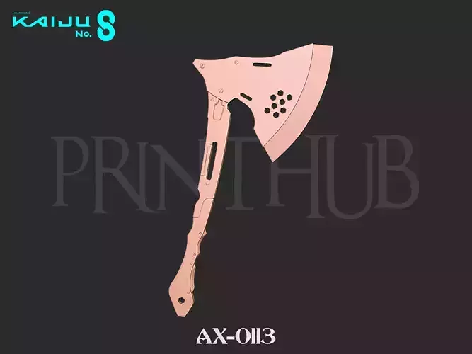 Kaiju No 8 - Kikoru Shinomiya Axe AX-0113 3D print model