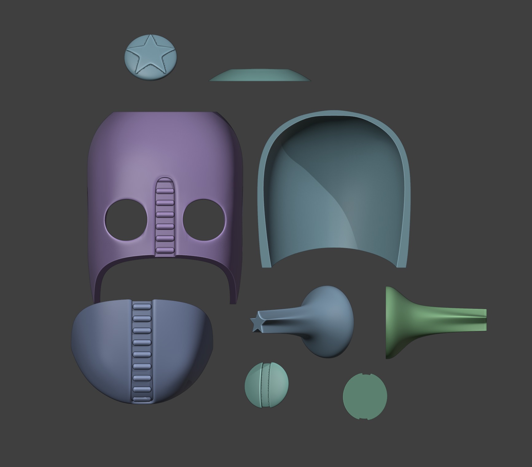 jojo soft and wet cosplay mask 3D print model_6