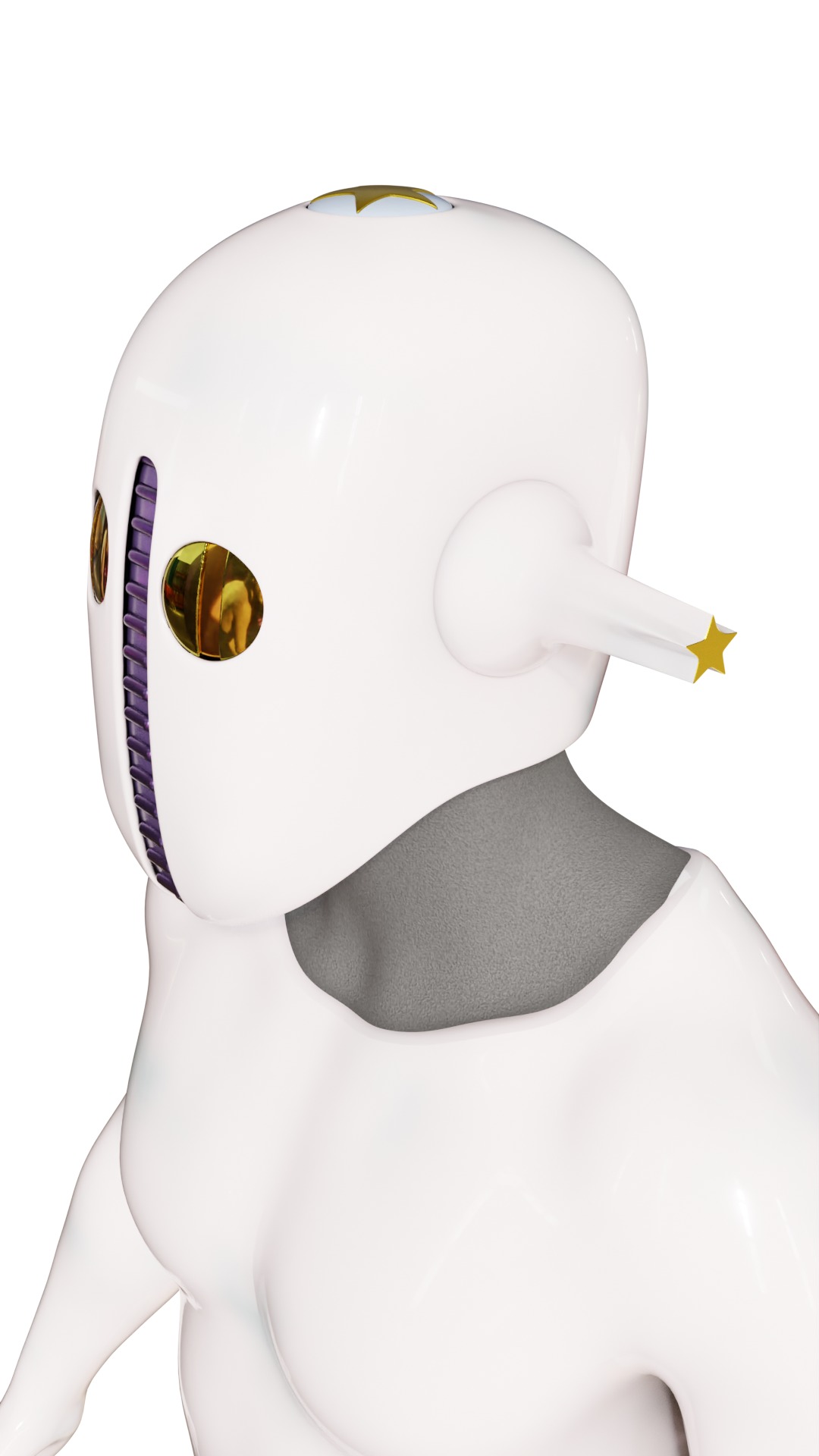 jojo soft and wet cosplay mask 3D print model_2