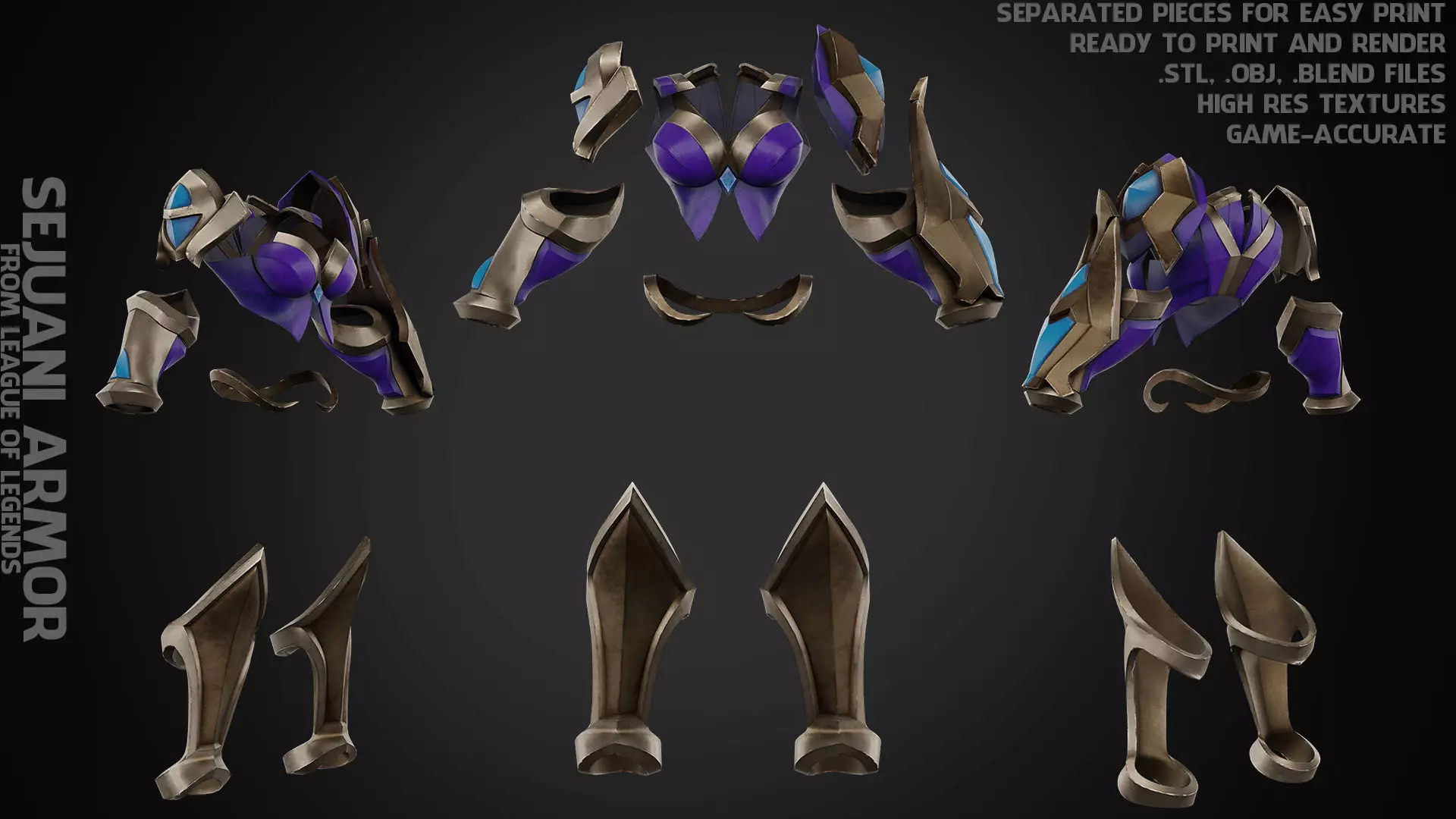 League of Legends Sejuani Armor for Cosplay 3D print model_0