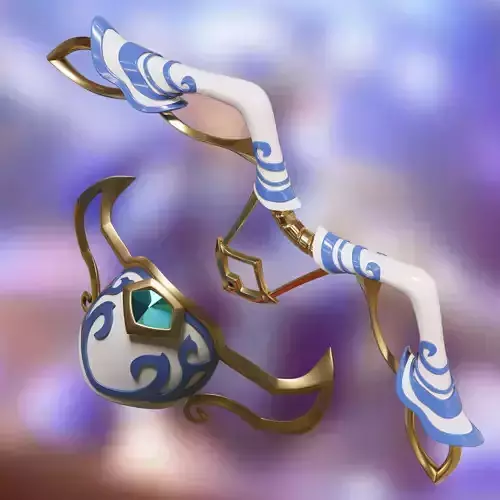league of legends Porcelain Kindred mask and bow