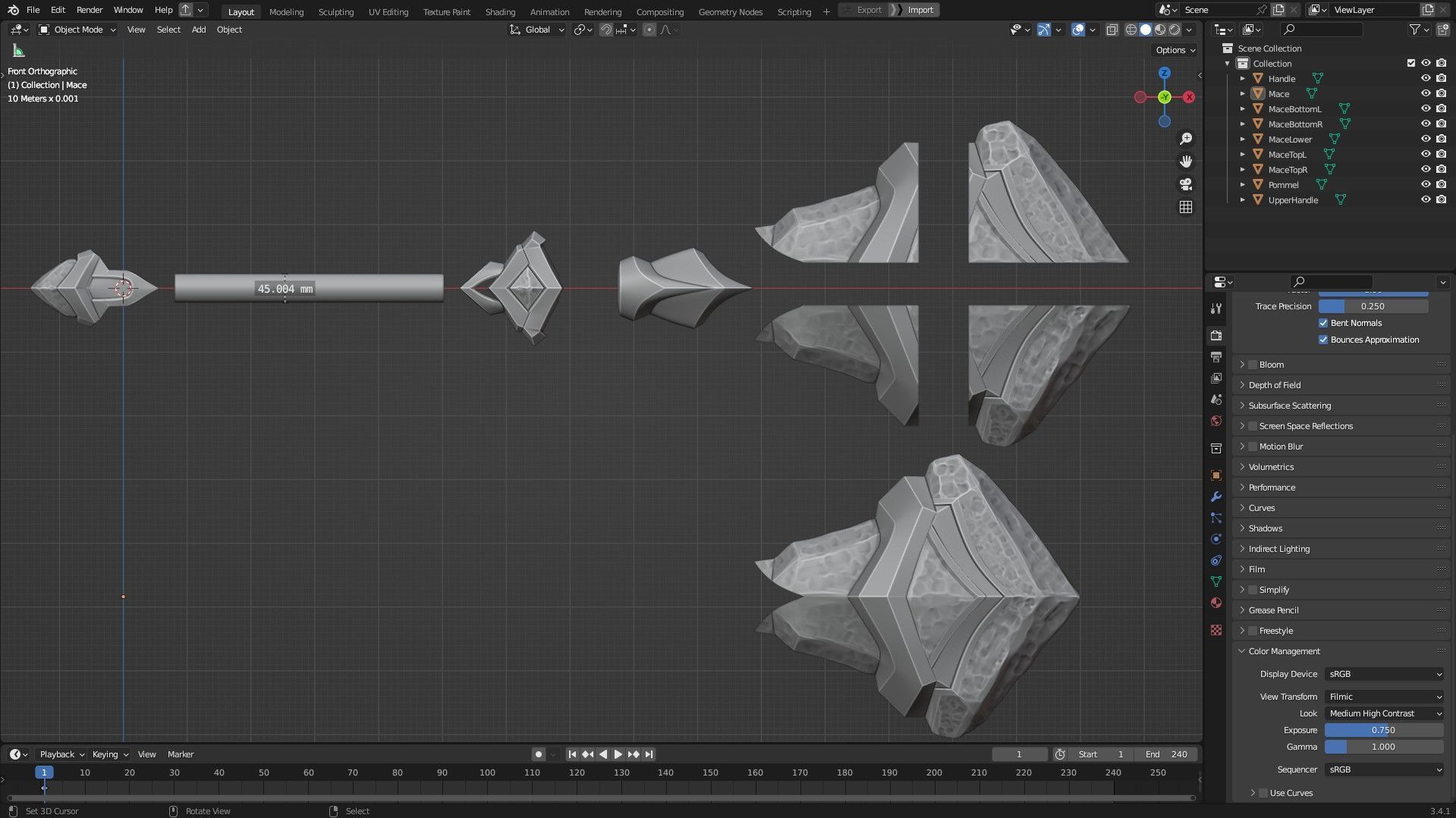 League of Legends Sejuani Mace for Cosplay 3D print model_11