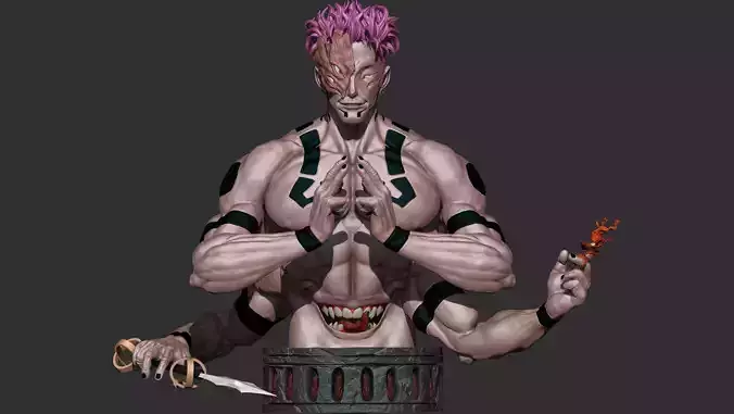 Ryomen Sukuna - Sukuna 3D print model
