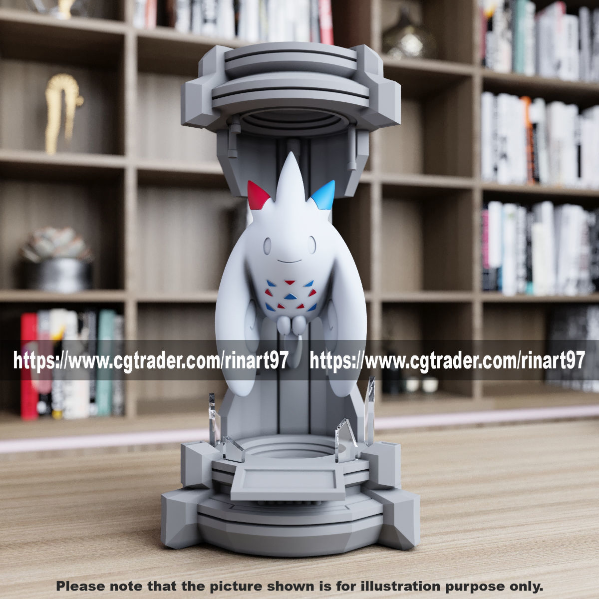 Togekiss in the lab from pokemon 3D print model_4