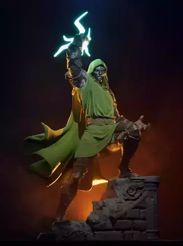Dr doom statue