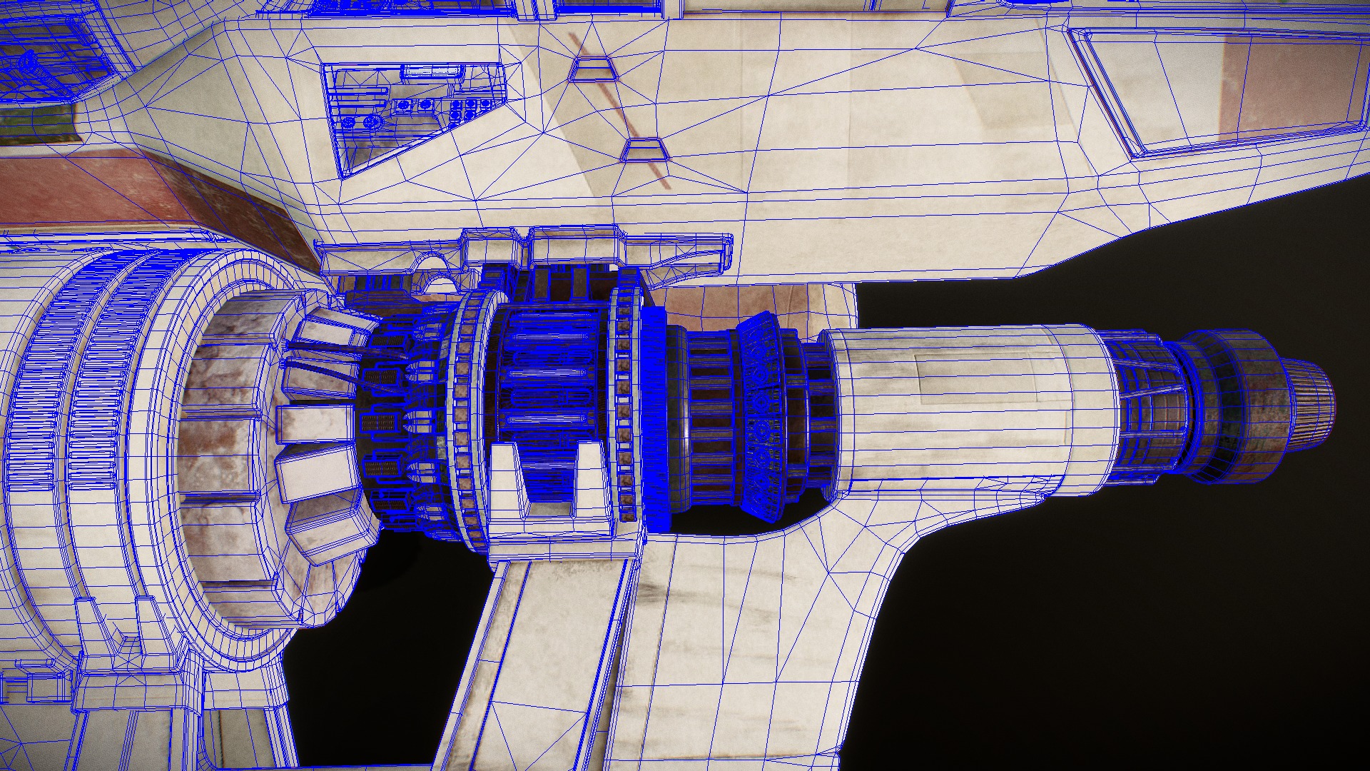 Star wars ARC-170 Starfighter rigged Med poly mesh Low-poly 3D model_18