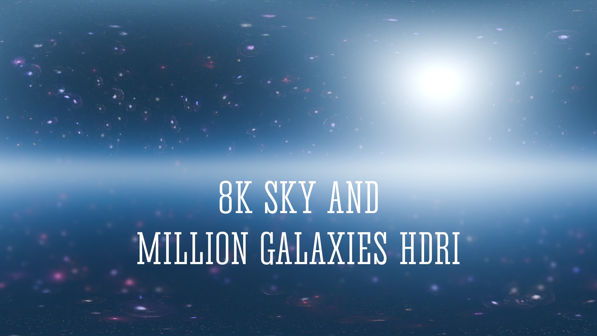 Pack 7 Atmospheres with Galaxies HDRIs Low-poly 3D model_18