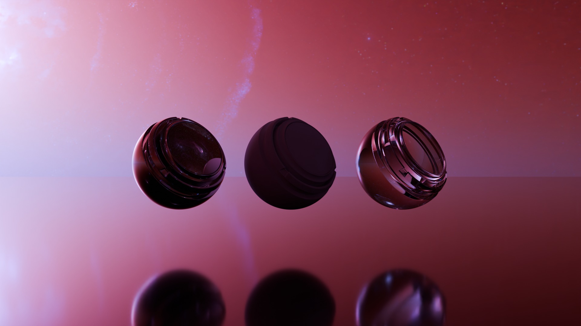 Pack 7 Atmospheres with Galaxies HDRIs Low-poly 3D model_37