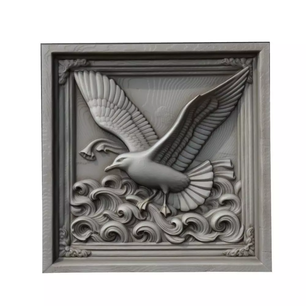 Seagull Animal 3D print model_0