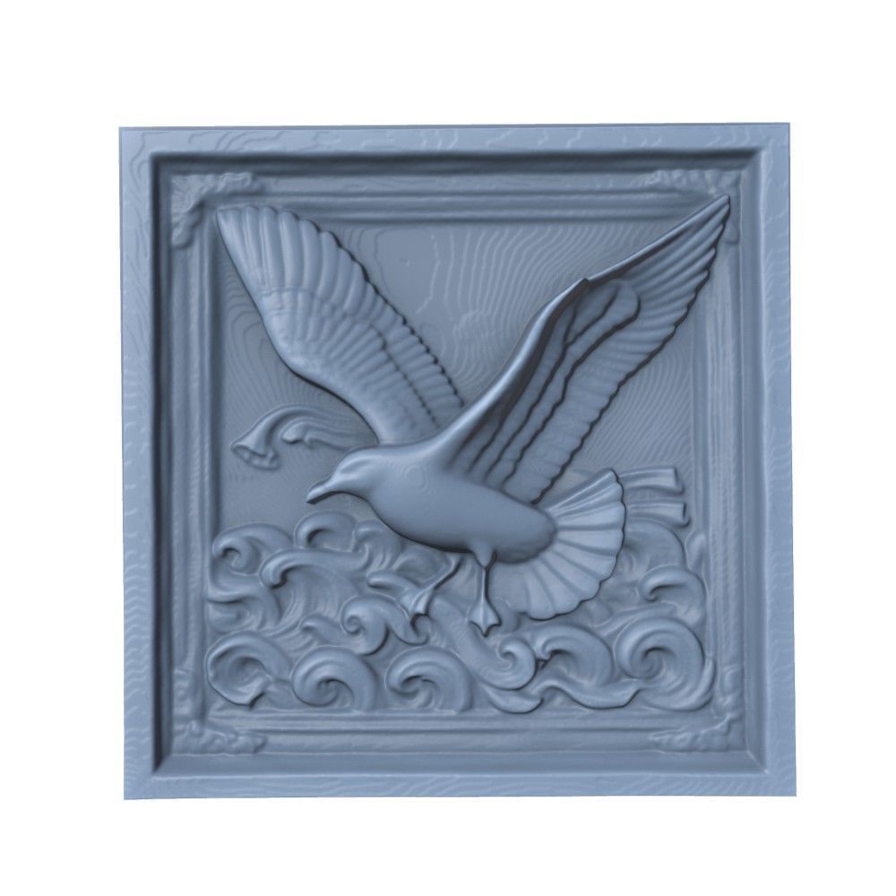 Seagull Animal 3D print model_2