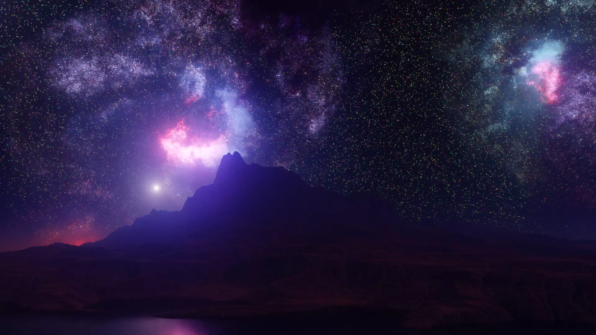 Free 8k Space and Galaxies HDRi Free low-poly 3D model