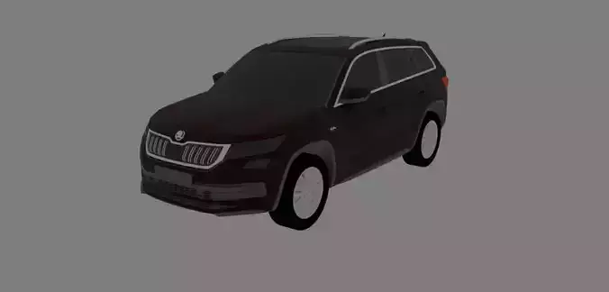Skoda Kodiaq 2017 3D model - Low Poly Game Ready
