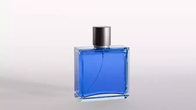 Perfume bottle glass mockup