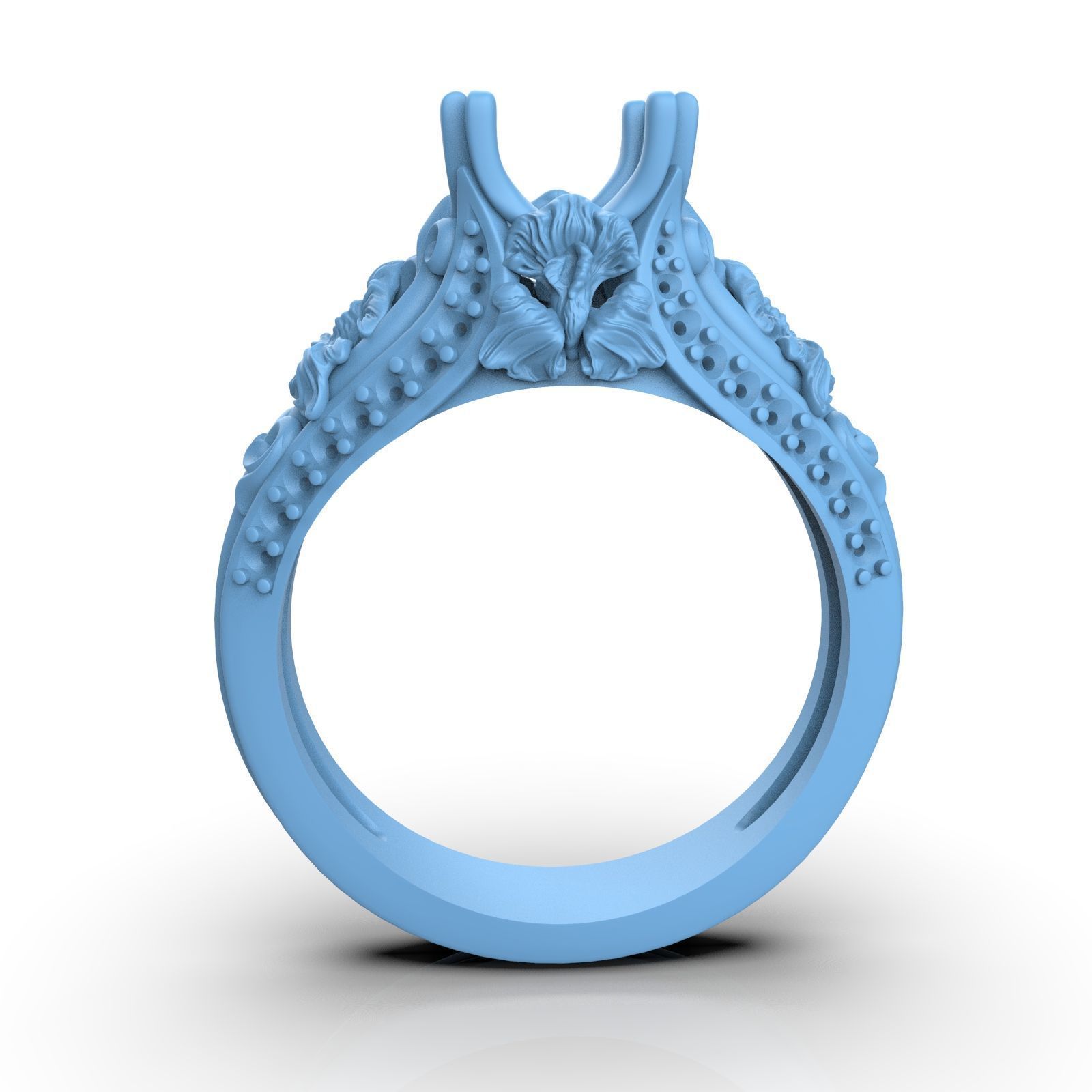 Diamond Ring Iris     sizes 6-10 3D print model_6