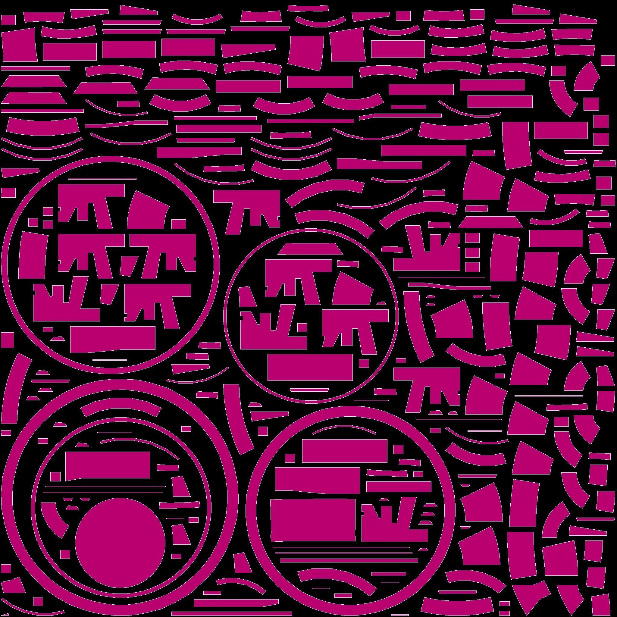 CyberPunk Traffic Drum V2 Game optimized Low-poly 3D model_9